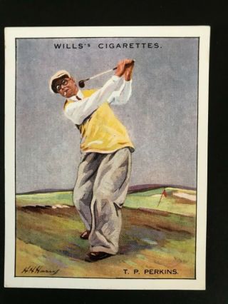 1930 W.  D.  & H.  O.  Wills Famous Golfers: T P Perkins 17