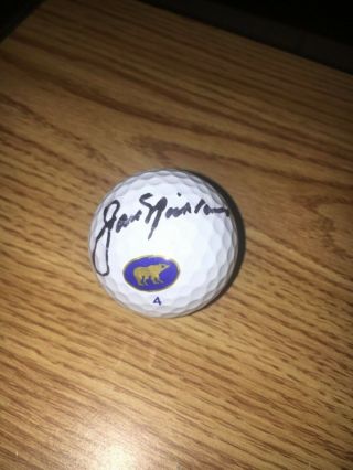 Jack Nicklaus 6x Masters Champ Signed Golden Bear Golf Ball