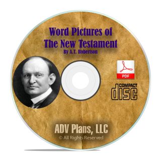 Word Pictures In The Testament,  By A.  T.  Robertson Scripture Study Cd - Rom F37