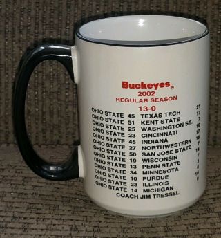 Perfect season 2002 Ohio State buckeye football National Champion Coffee Mug cup 2