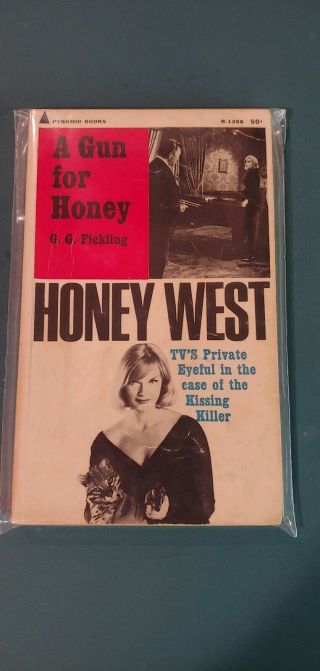 A Gun For Honey By G.  G.  Fickling,  1965 Pyramid Pb,  - Vg,  Tv Tie In,  Honey West