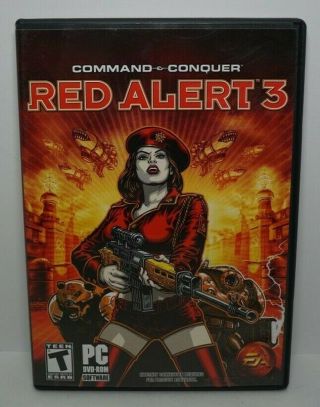 Command & Conquer Red Alert 3 Retro Pc Game Vtg 2008