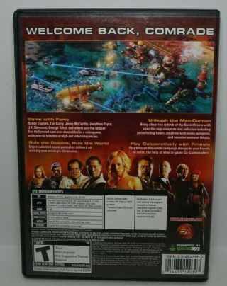 Command & Conquer Red Alert 3 Retro PC Game VTG 2008 2