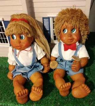 Vintage Naber Kids 1994 Baby Claude And Claudine With Tags