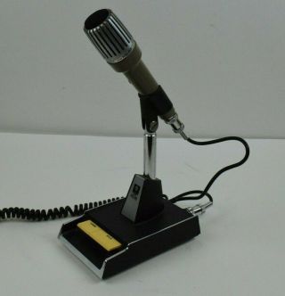 Vintage Kenwood Mc - 50 Ham Radio Microphone With Stand