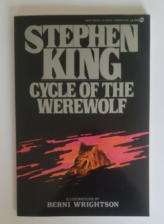 Vintage Stephen King Cycle Of The Werewolf Paperback Book Signet 1985