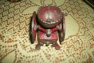 Vintage Arcade Red Cast Iron Toy Miniature Coffee Grinder Mill Drawer 4 " Tall