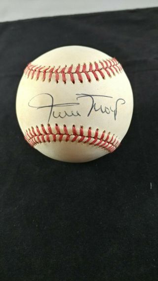 Willie Mays Signed Official National League Baseball Full Jsa Letter Giants