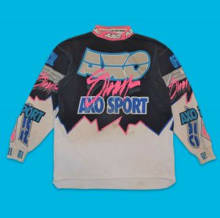 Vintage 1992 Axo Sport Motocross Supercross Racing Jersey Large - Bradshaw Fox