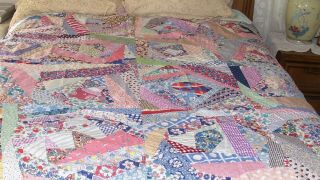 Vintage Quilt Top Unfinished From 30 - 40 