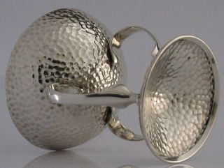 English Art Nouveau Solid Silver Tazza Bowl Arts & Crafts 1910 Antique