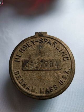 Vintage Brass Hersey - Sparkling Water Meter Dedham,  Ma Usa 4927704