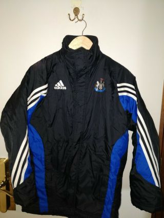 Newcastle United Training Jacket Coat Medium M Adidas Vintage