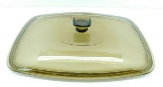West Bend Slow Slo Cooker Amber Glass 4 & 6 Quart Replacement Lid Vintage