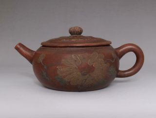 Old Chinese Yixing Handmade Zisha Purple Sand Teapot Gu Jingzhou Marked (k12)