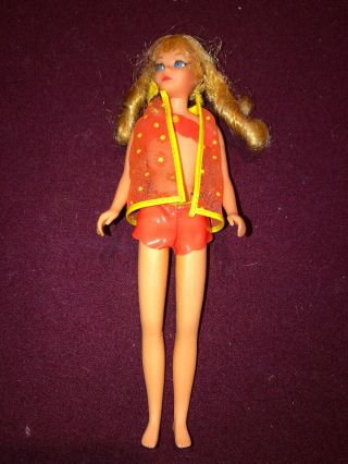 Dressed Vintage Blond Sausage Curl Twist N Turn Skipper Doll 1960 