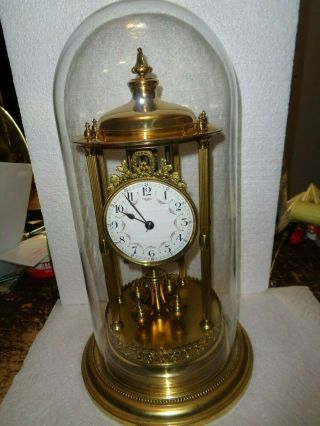 Antique - Gustav Becker - 400 Day - Bandstand Louvre Clock - Ca.  1920 - To Restore - T927