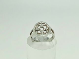 Gorgeous Vintage OLA GORIE Sterling Silver St Magnus Cross Band Ring Size L 2