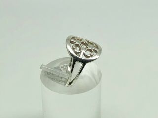 Gorgeous Vintage OLA GORIE Sterling Silver St Magnus Cross Band Ring Size L 3