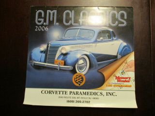 2006 G.  M.  Classics Calendar Cars Classic Auto Collectible General Motors
