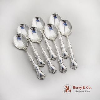 Rondo Cream Soup Spoons Set Gorham Sterling Silver 1951
