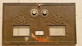 Vintage Corbin Post Office Box Door Large Size Double Dial 2 Us Eagles 2