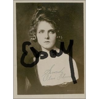 Vintage Kodak Reprint Autograph Olive Thomas Tragic Star