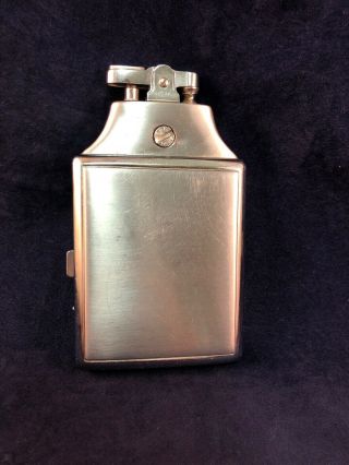 Vintage Art Deco Silver Ronson Mastercase Cigarette Case Stash Box Lighter 2