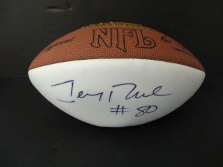 Jerry Rice Signed Wilson Nfl White Panel Football Autograph Auto Psa/dna Ac64127