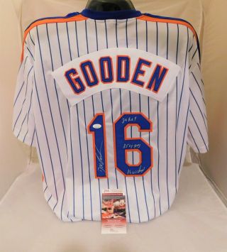 Dwight Doc Gooden Signed / Autographed Pinstripe Mets Jersey 3 Inscript Jsa