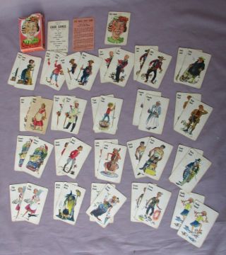 Vintage Whitman 1950s Old Maid Card Game Complete