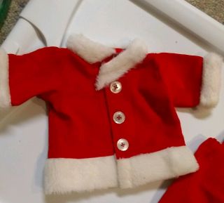 1 Christmas Cabbage Patch Kid Doll Red Velvet Santa Suit with child ' s hat 2