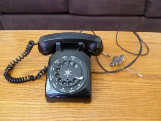 Vintage Black Western Electric Rotary Dial Telephone As Is/not Sure If