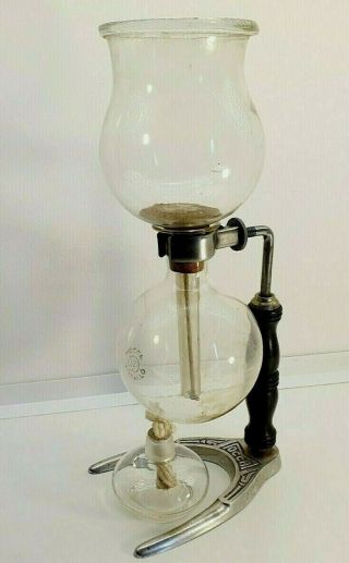 Vintage Glass Coffee Maker,  Mocca " Percolator 10 Pers Hungary Antique 1940 