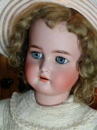 Large Blue Eyed 31 " Simon & Halbig K&r Antique German Bisque Head Doll 80