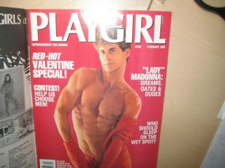 Vintage Playgirl Feb 1989 Valentine Madonna Interview