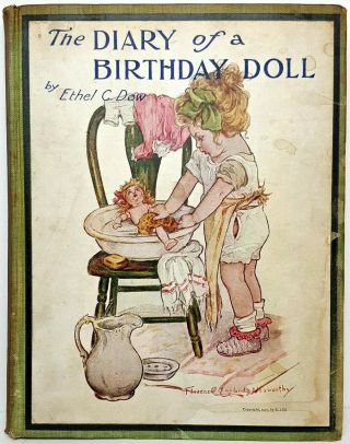 1908 Fashion Diary Of A Birthday Doll French Bisque Antique Clothes Baby Gift Us