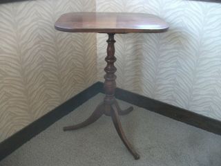 Antique Tilt - Top Wood (walnut) Folding Library Tea Table/stand