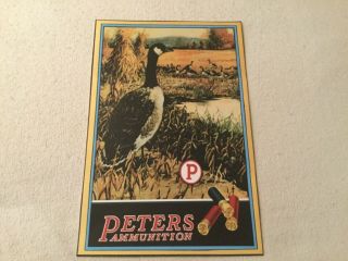 Peters Ammunition Poster Sign Display