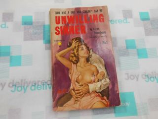 Unwilling Sinner By Loren Beauchamp (1959,  Midwood,  Pb) Vintage Paperback