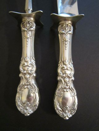 2 Piece Reed Barton Sterling Silver Francis I Carving Set 2