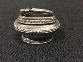 Ronson Silver Plate Queen Anne Table Top Lighter Crt