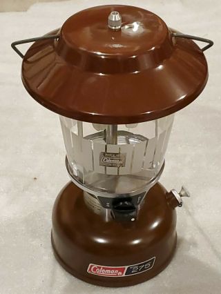 Vintage 1980s Coleman Gas Lantern With Manuals And Box Brown