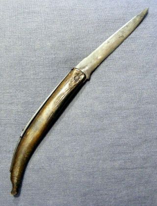 Antique 18th/19th C.  French or Spanish Navaja Folding Knife 3