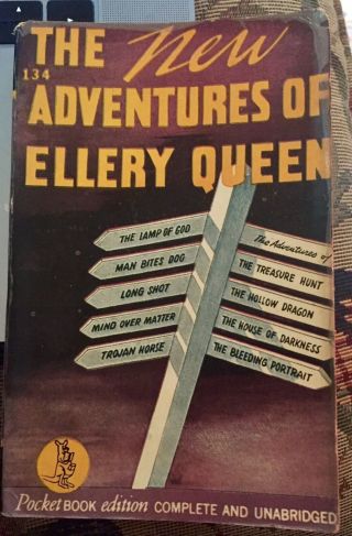 The Adventures Of Ellery Queen Pocketbooks 1st Printing 1941 134 Paperback