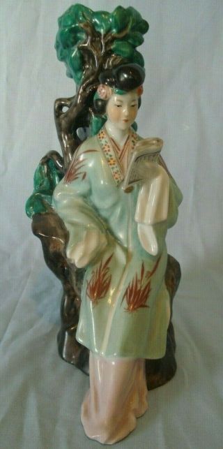 Vintage Chinese Porcelain Jingdezhen Figurine Candlestick
