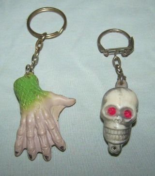 Vintage Monster Key Chains Creature & Skull Unusual