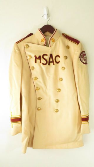 Vtg Uniforms By Ostwald Msac Mt San Antonio College Marching Band Jacket Sz 70