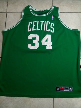 Nike Nba Authentic Boston Celtics Paul Pierce 34 Jersey Dri Fit Sz 56 Xl Green