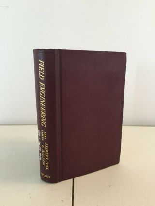 Vintage 1952 Field Engineering Handbook Hc Philip Kissam 22 Ed Vol 1